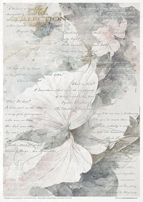 ITD Collection Rice Paper Pack of 11 A4 Winter Love Story