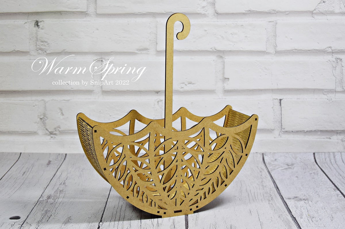 Snipart Warm Spring - HDF Basket - Umbrella