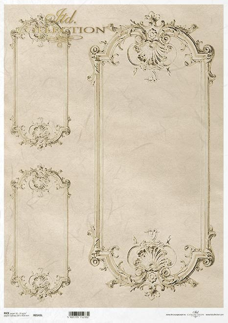 ITD Collection  Vintage Frames Rice Paper