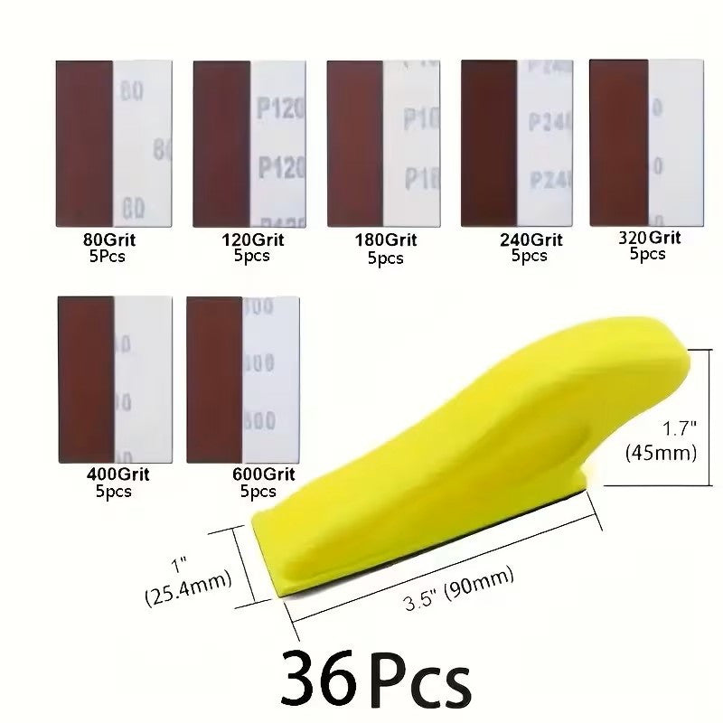 36-Piece Mini Detail Sanding Tool