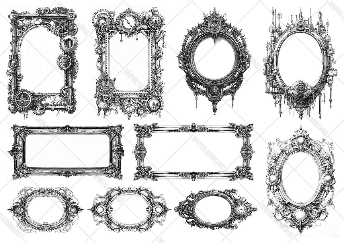 Paper Designs Steampunk Age Collection Vellum Paper Kit