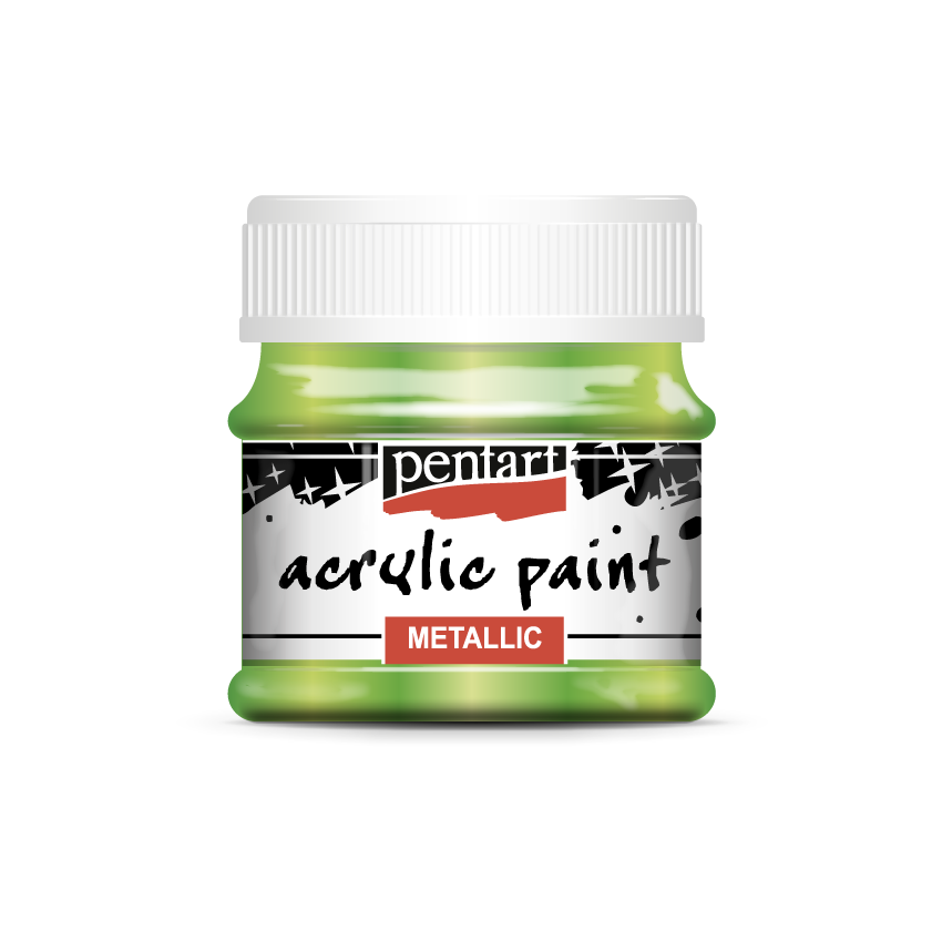 Acrylic paint metallic 50 ml light green