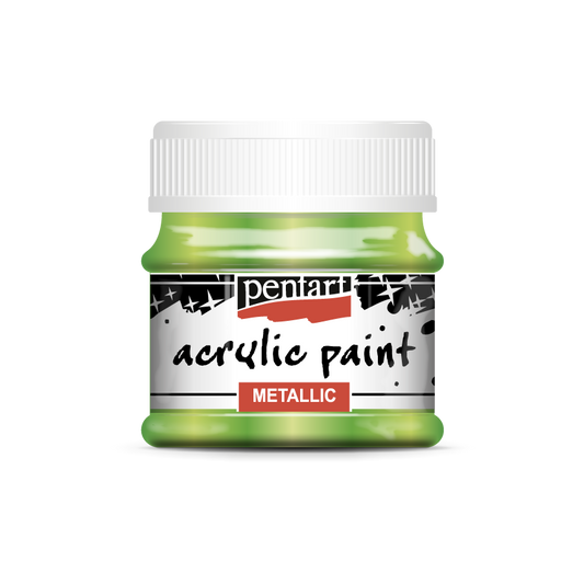 Acrylic paint metallic 50 ml light green