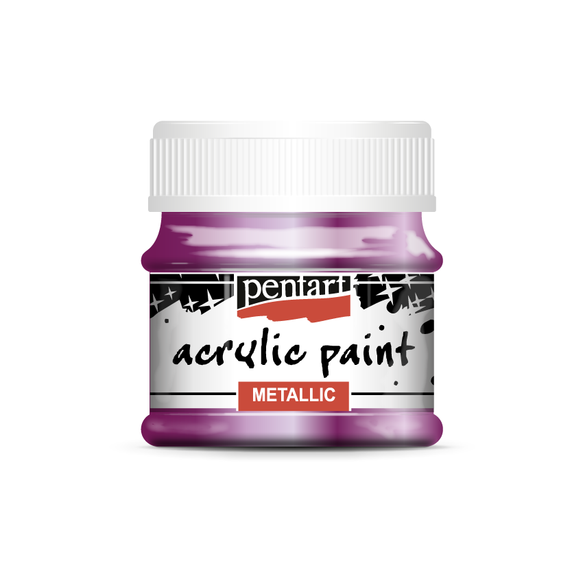 Acrylic paint metallic 50 ml light lilac