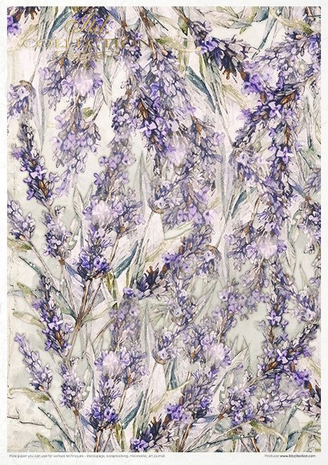 ITD Collection Provence Scented with Lavender 2 11 Pack Rice Paper