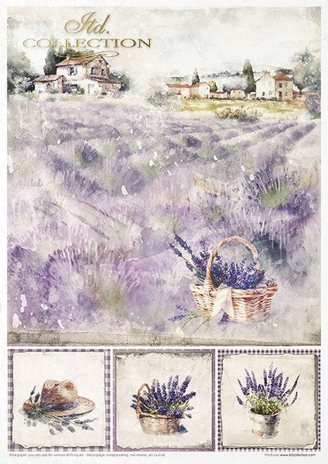 ITD Collection Provence Scented with Lavender 2 11 Pack Rice Paper