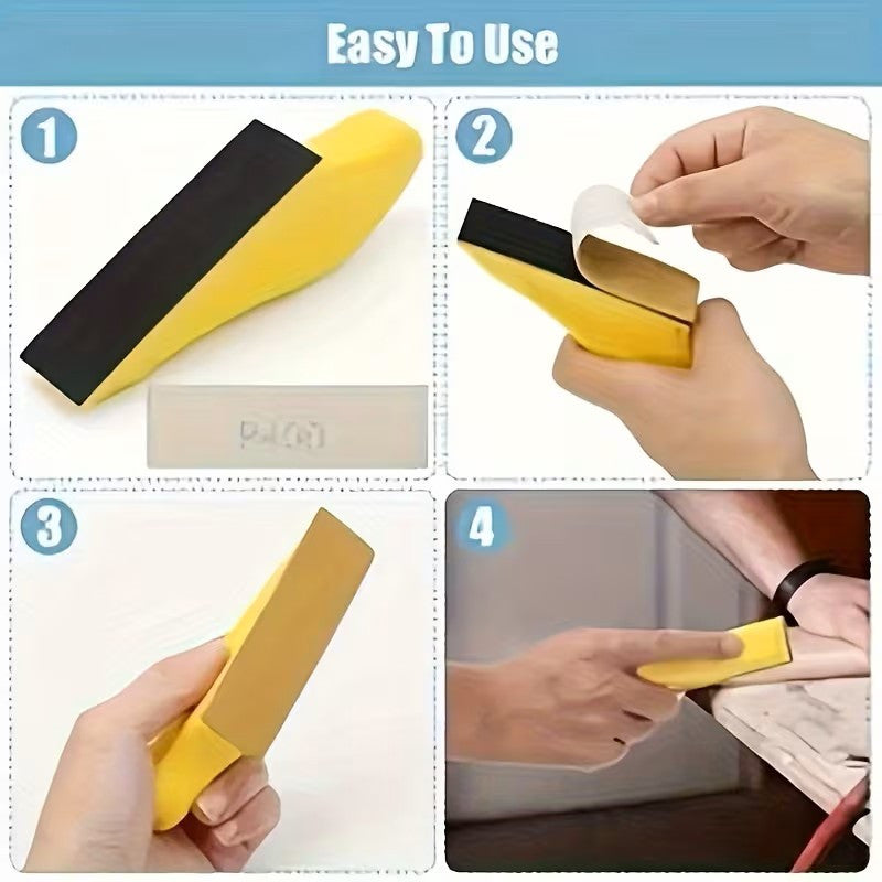 20 Yellow Mini Detail Sanding Blocks
