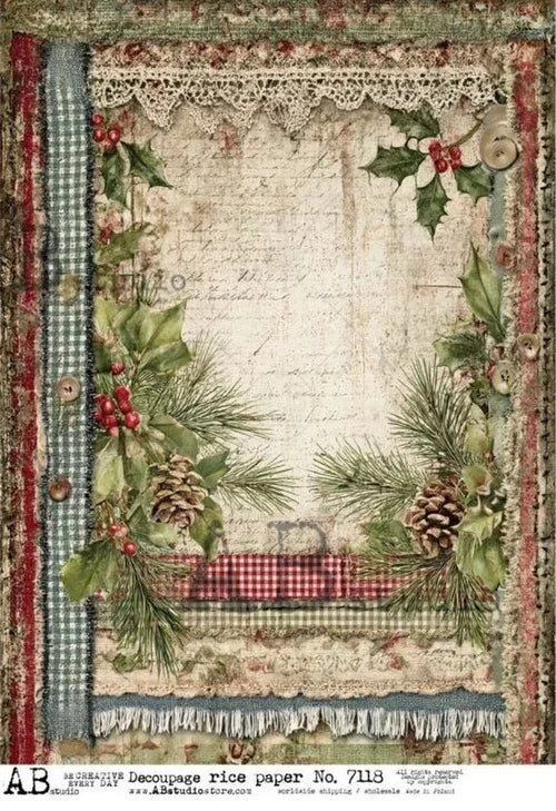 Decoupage rice paper A4 ID-7118