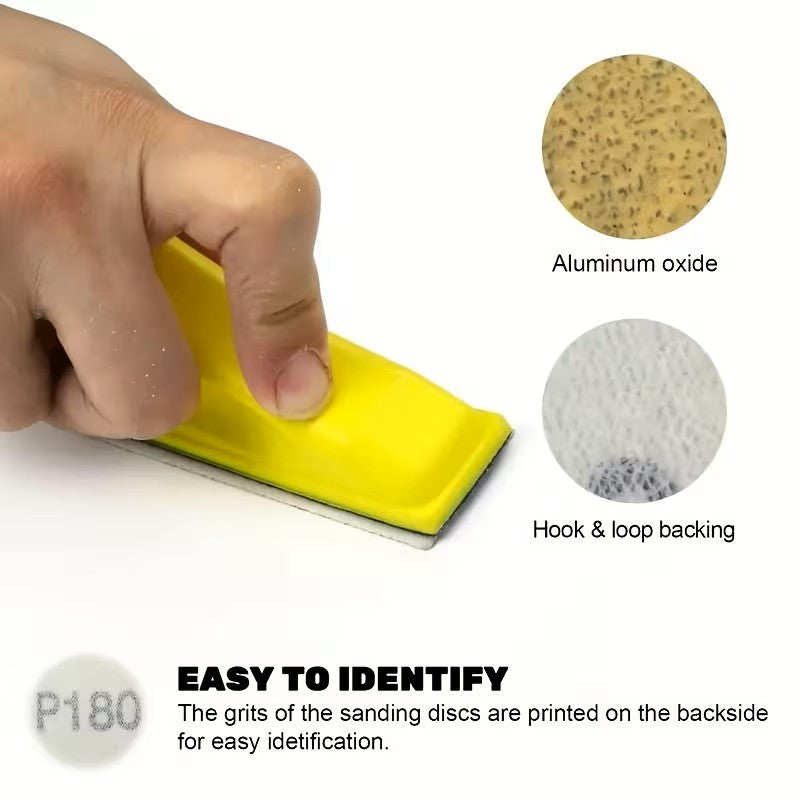 20 Yellow Mini Detail Sanding Blocks