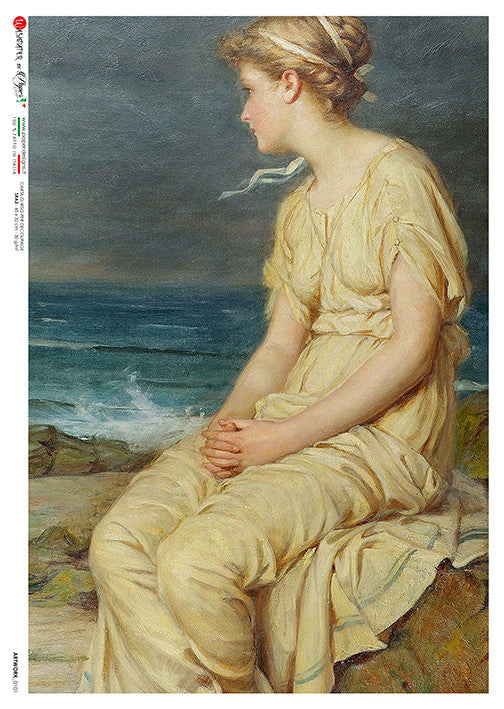 Paper Designs John Waterhouse Woman at Beach PD Artwork 0101
