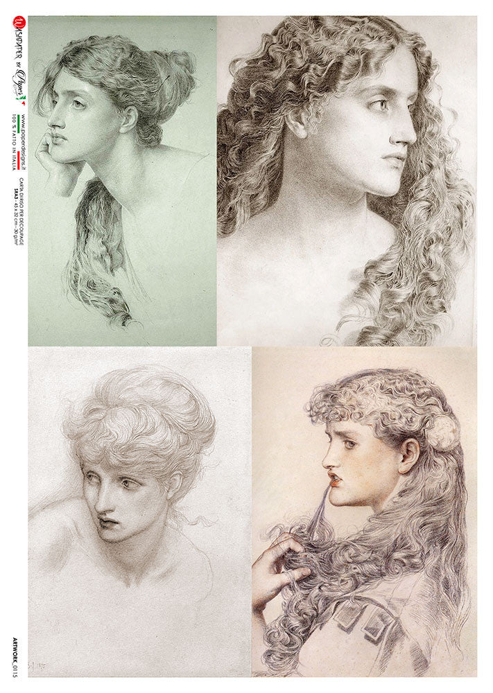 Paper Designs 4 Pack Portraits Artwork 0115