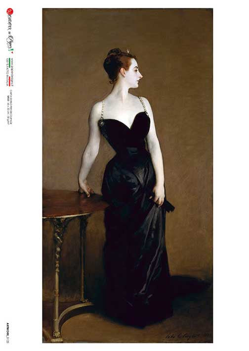 Paper Designs Rice Paper John Singer Sargent Madame X PD ARTWORK 0125