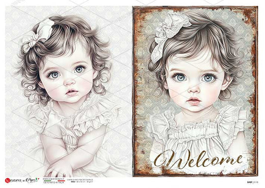 Paper Designs Babies Two Pack Rice Paper