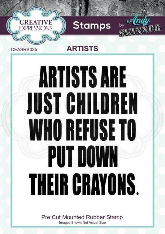Creative Expressions Andy Skinner Artists in Rubber Stamp 2.8 in x 2.4