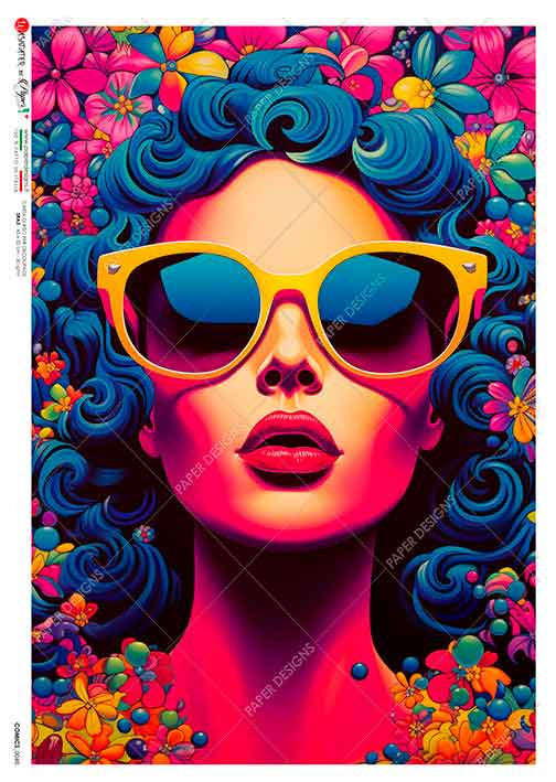 Paper Designs Neon Suntan A4 Rice Paper