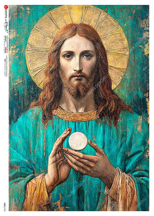 Paper Designs Jesus Holding the World Rice Paper