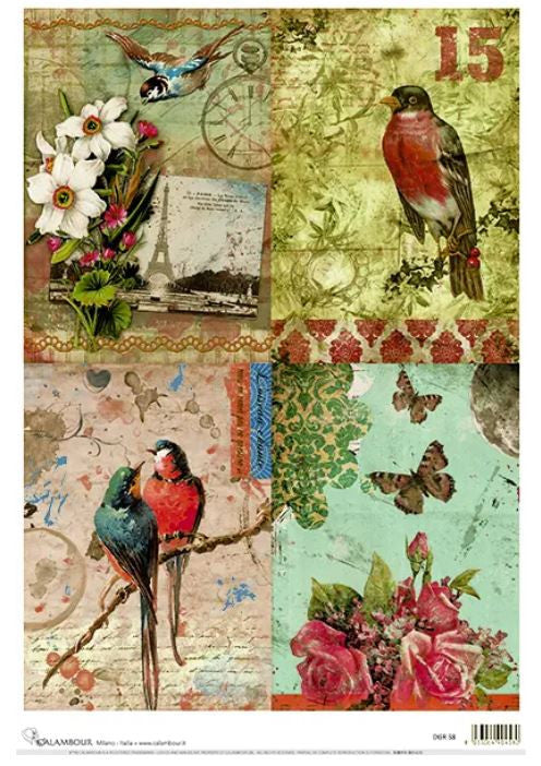 Calambour Vintage Birds