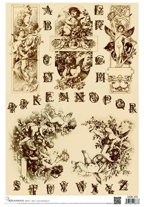 Calambour Sepia Cherubs