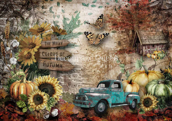 Decoupage Queen Autumn Scenes Rice Paper