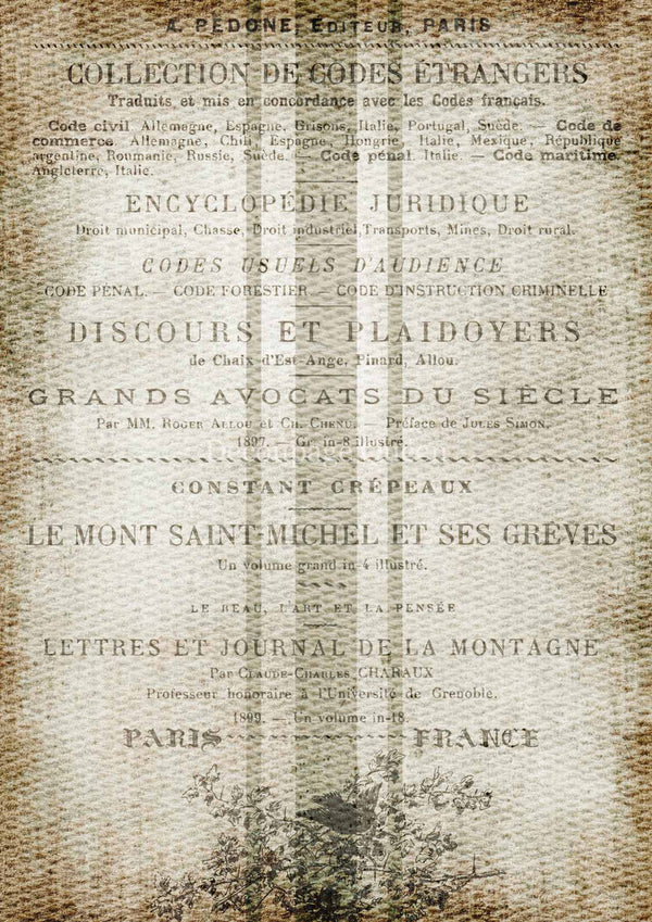 French Grain Sack Rice Paper