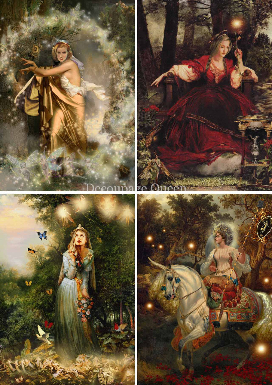 Decoupage Queen Howard David Johnson - Women of the Realm Rice Paper