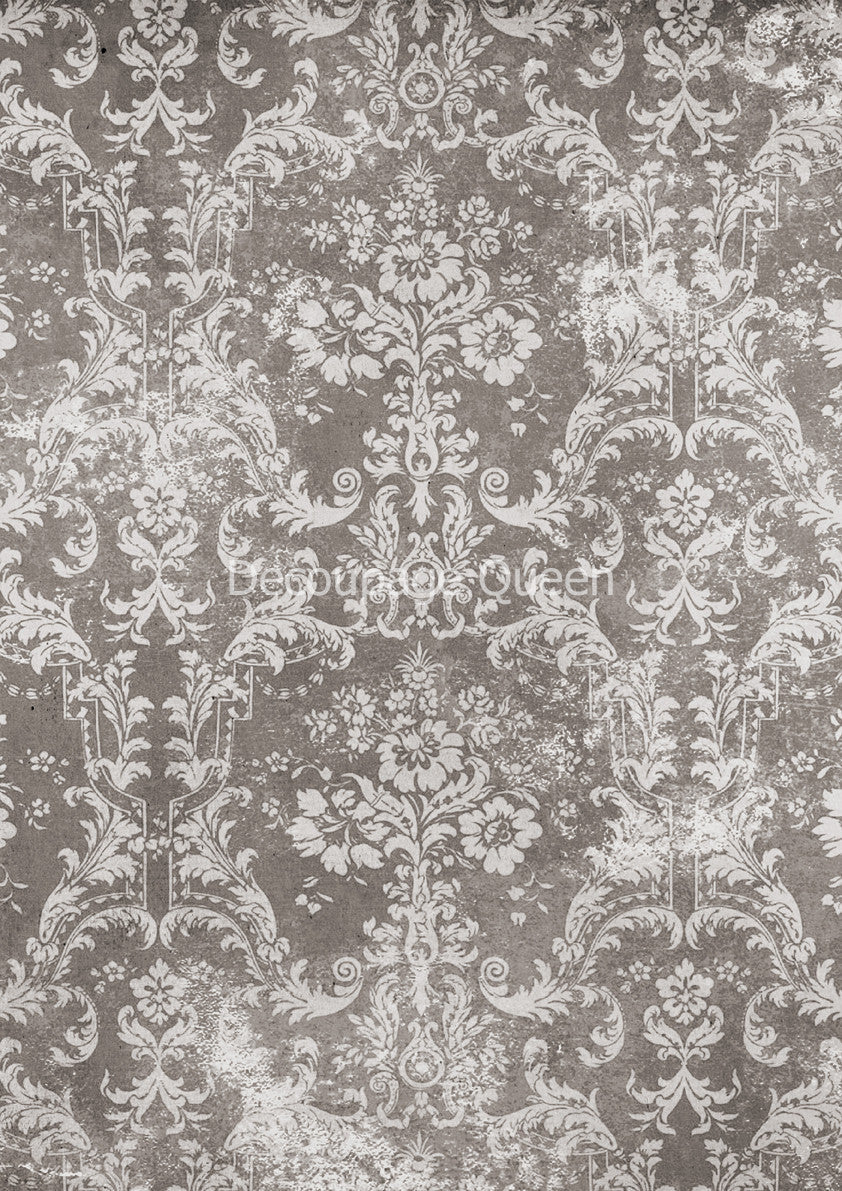 Winter Damask rice paper