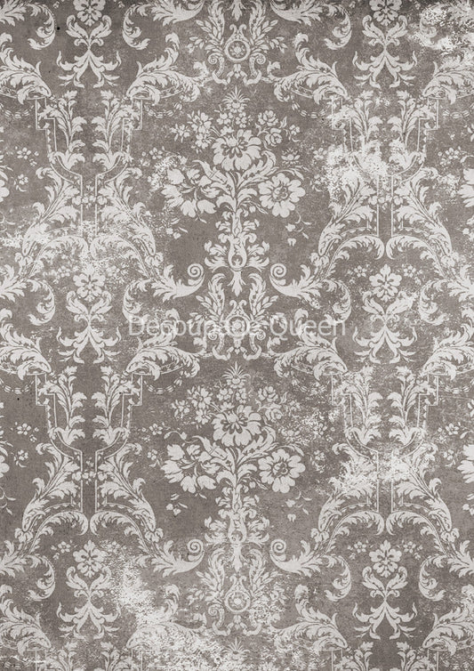 Winter Damask rice paper