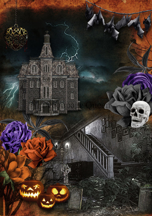 Decoupage Queen Dark and Stormy Night Rice Paper