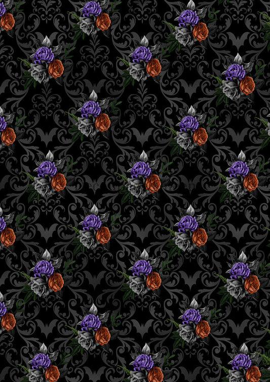 Decoupage Queen Halloween Floral Rice Paper