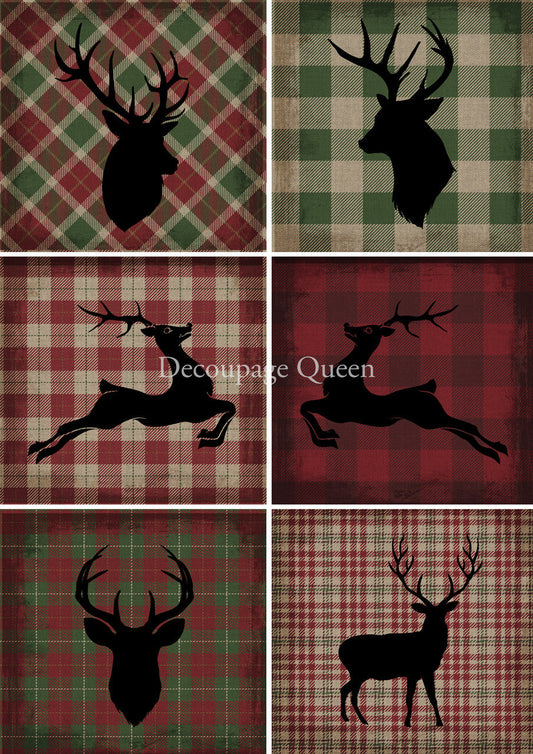 Decoupage Queen Christmas Plaid