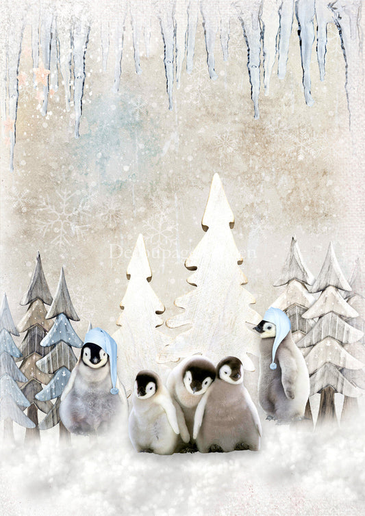 winter family rice paper