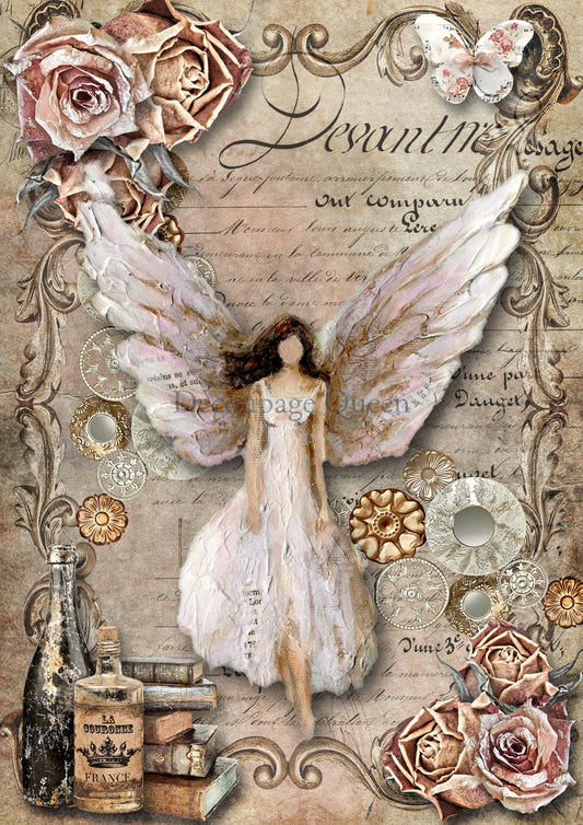 Decoupage Queen Angels Among Us Rice Paper