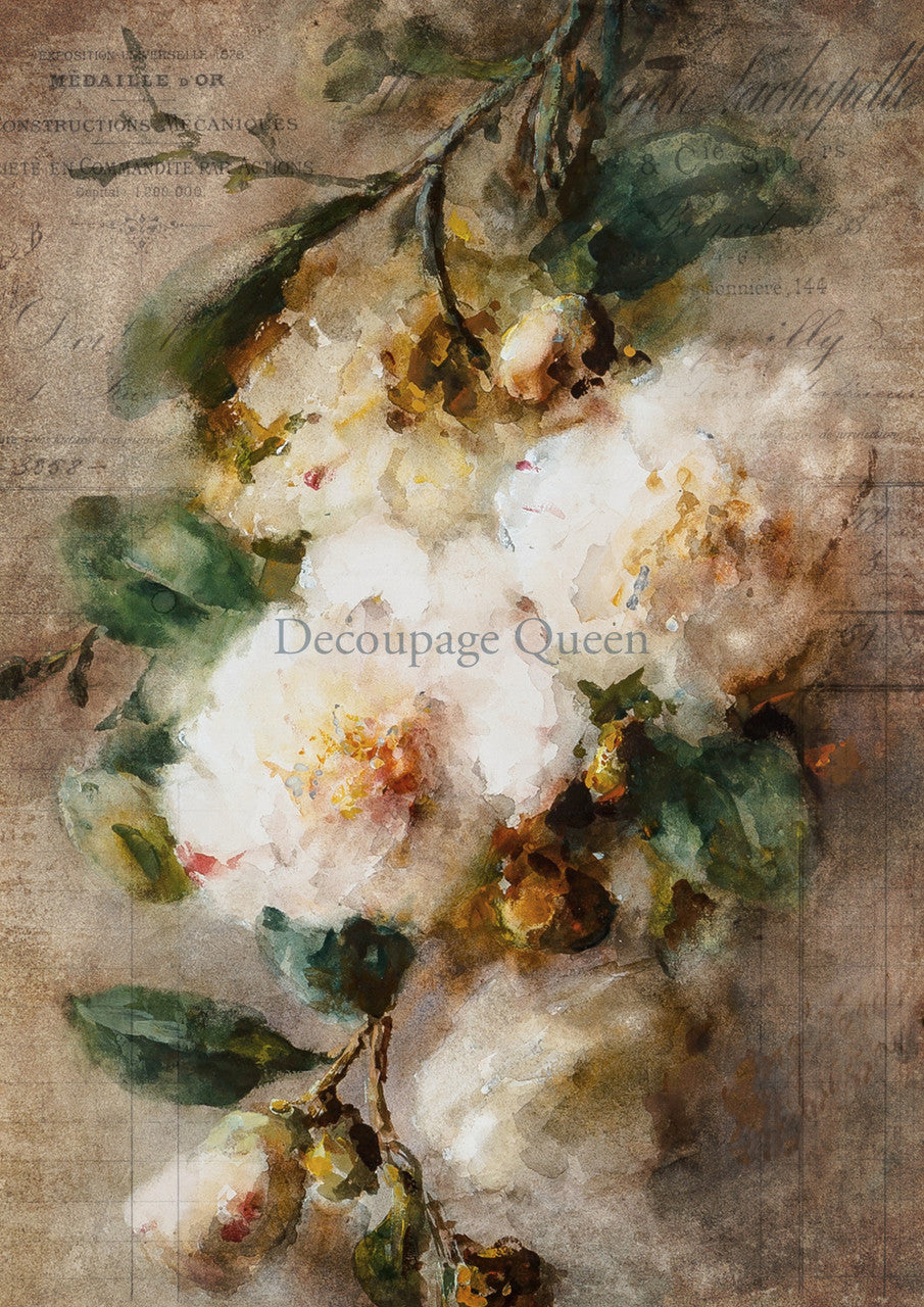 Decoupage Queen Camelia Rice Paper