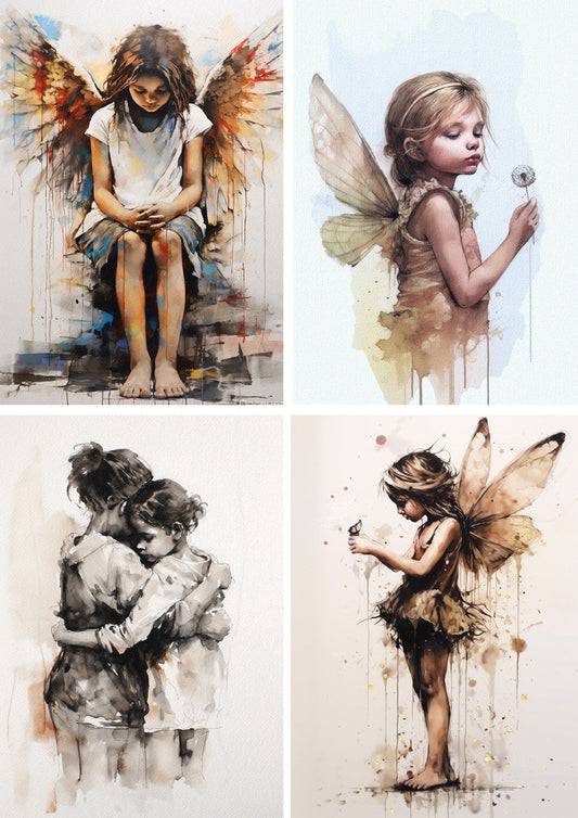 Decoupage Queen Andy Skinner Angels Four Pack