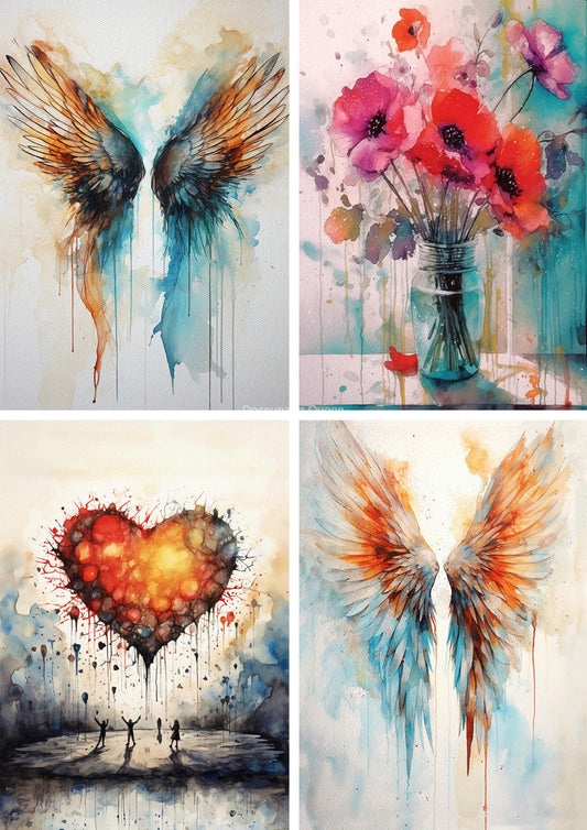 Decoupage Queen Wings and More Four Pack