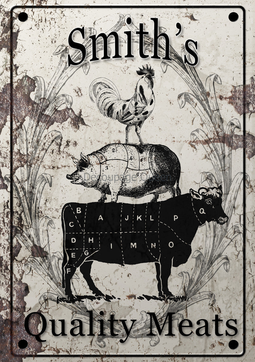 Decoupage Queen Smiths Quality Meats