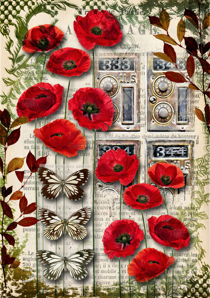 Decoupage Queen Urban Poppies
