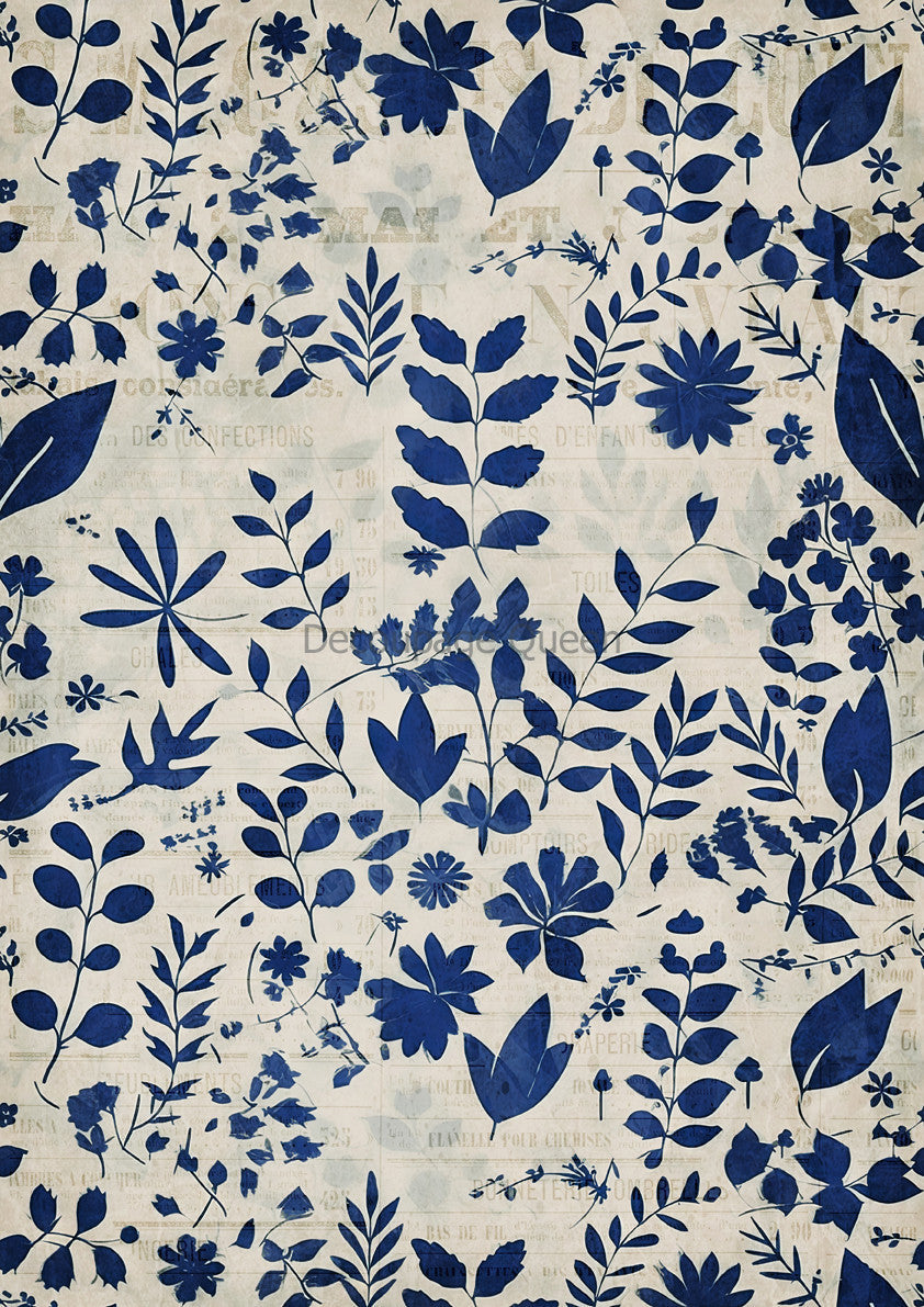 Vellum Paper -  Indigo Botanical IV