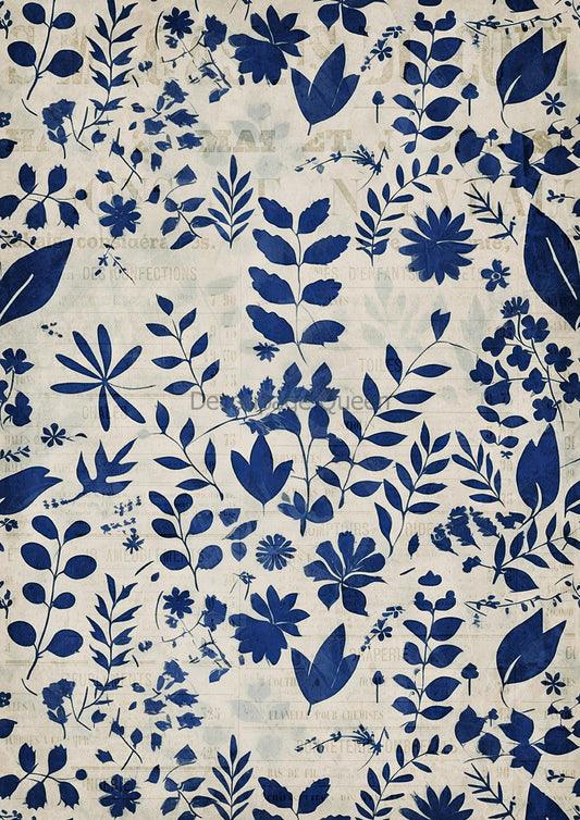 Vellum Paper -  Indigo Botanical IV