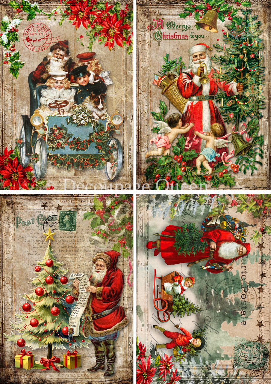 Decoupage Queen Vintage Festivities Rice Paper
