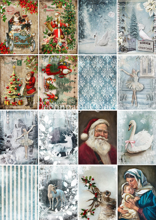 Vellum Paper - Decoupage Queen Winter Minis Vellum Paper
