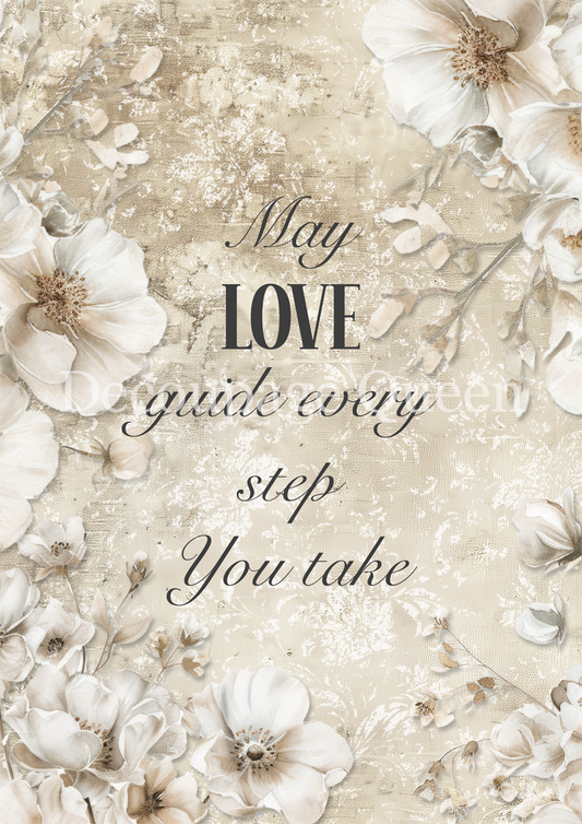 Decoupage Queen Rice Paper - Dainty and the Queen - May Love Guide You