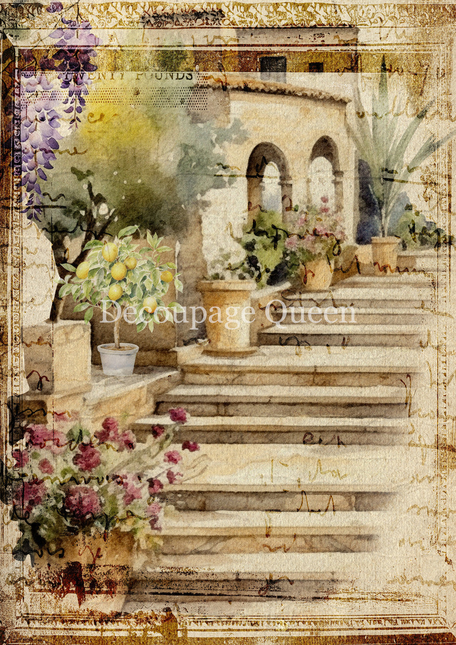Decoupage Queen Rice Paper - Villa Steps