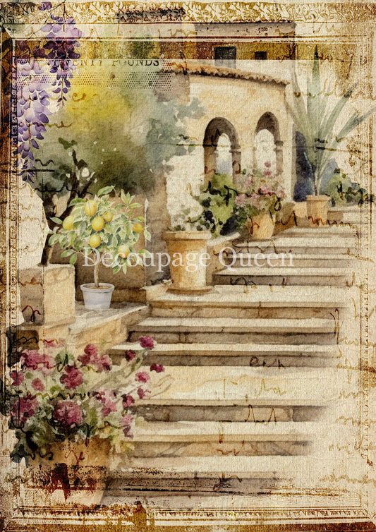 Decoupage Queen Rice Paper - Villa Steps