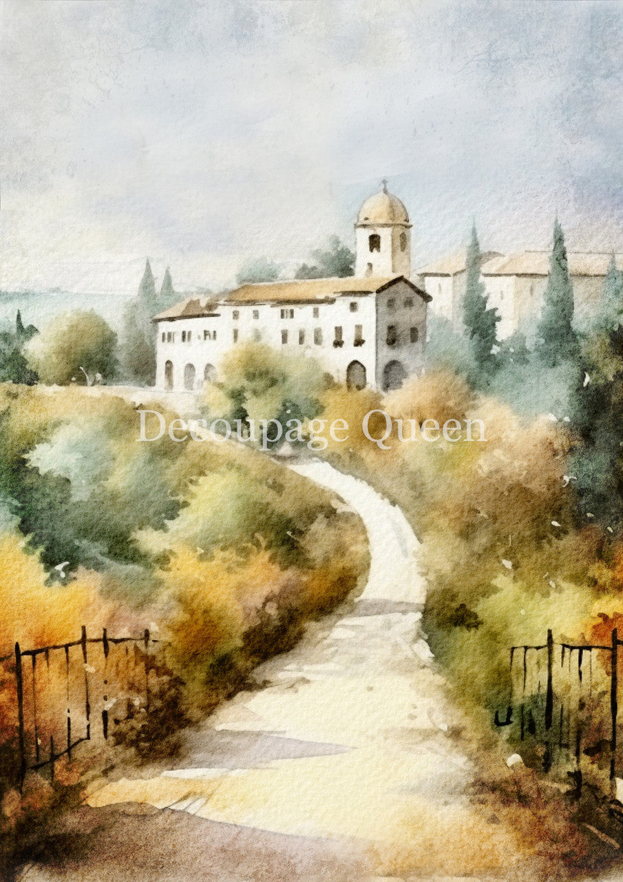 Decoupage Queen Rice Paper - Tuscan Villa