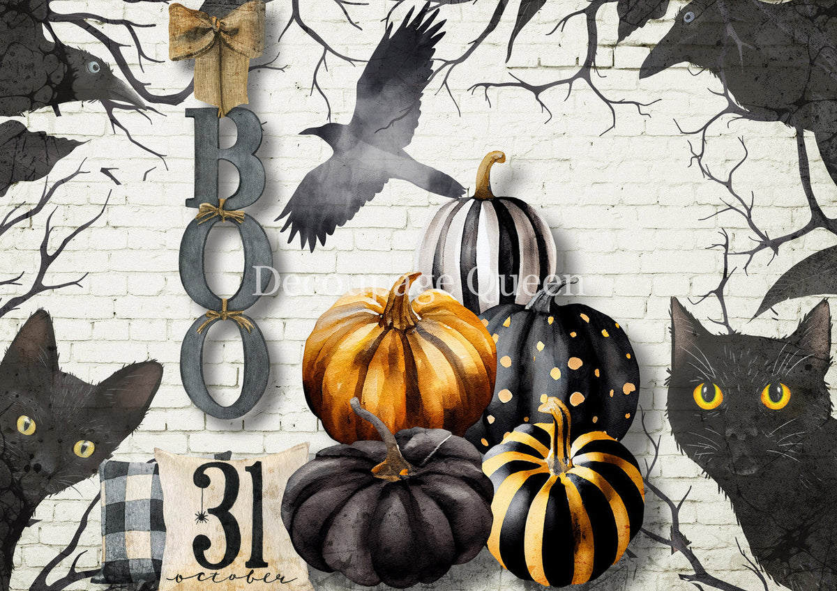 Decoupage Queen Fall 2025 Spooky, 10 Pack (With Bonus Paper)