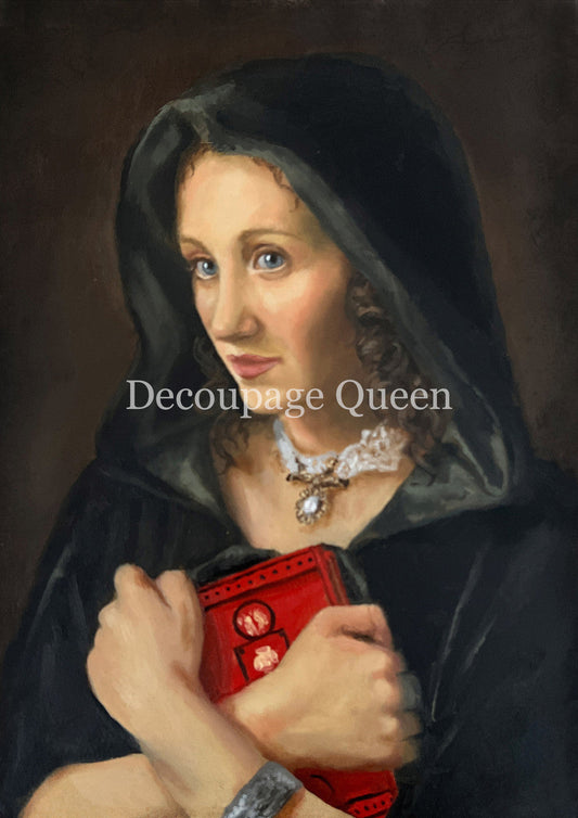 Decoupage Queen  Teresa Rene Art Keeper of Secrets Rice Paper