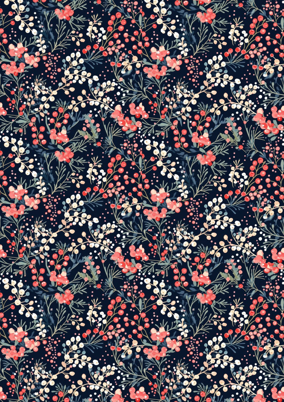Inkberry - Winter Plaids and Calicoes - ellen j goods