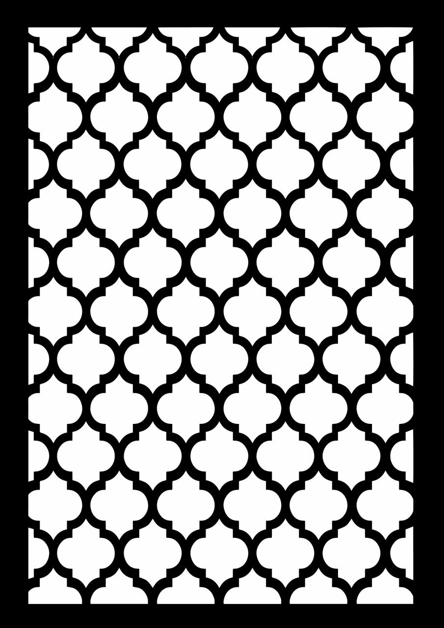 Decoupage Queen Quatrefoil Stencil