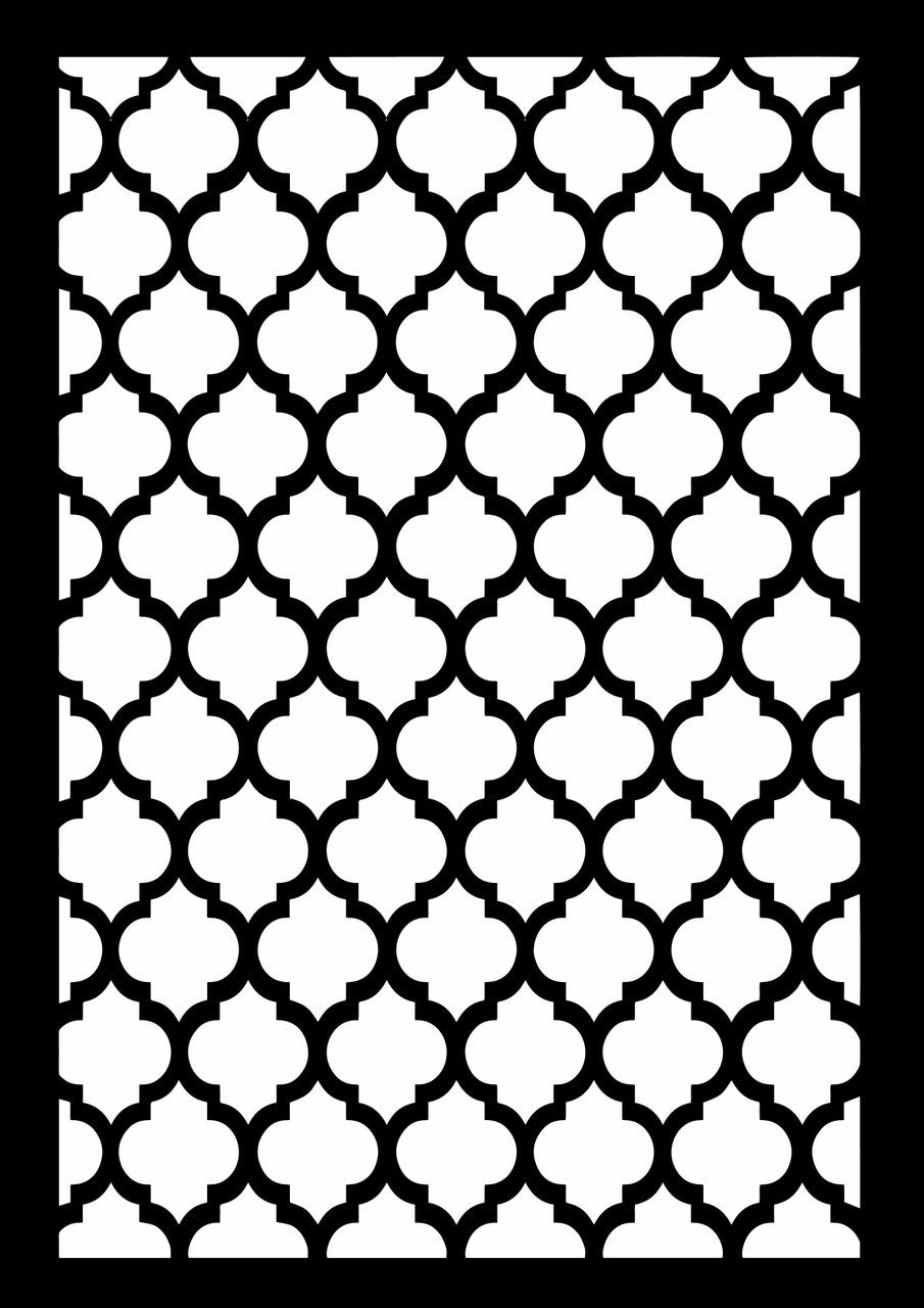 Decoupage Queen Quatrefoil Stencil